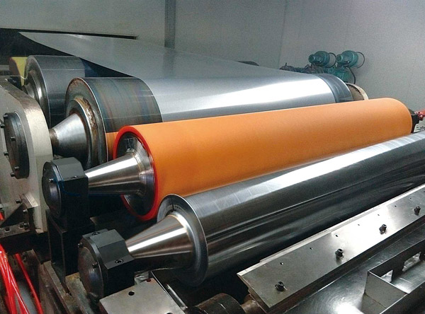 Coating ceramic/diagonal roller